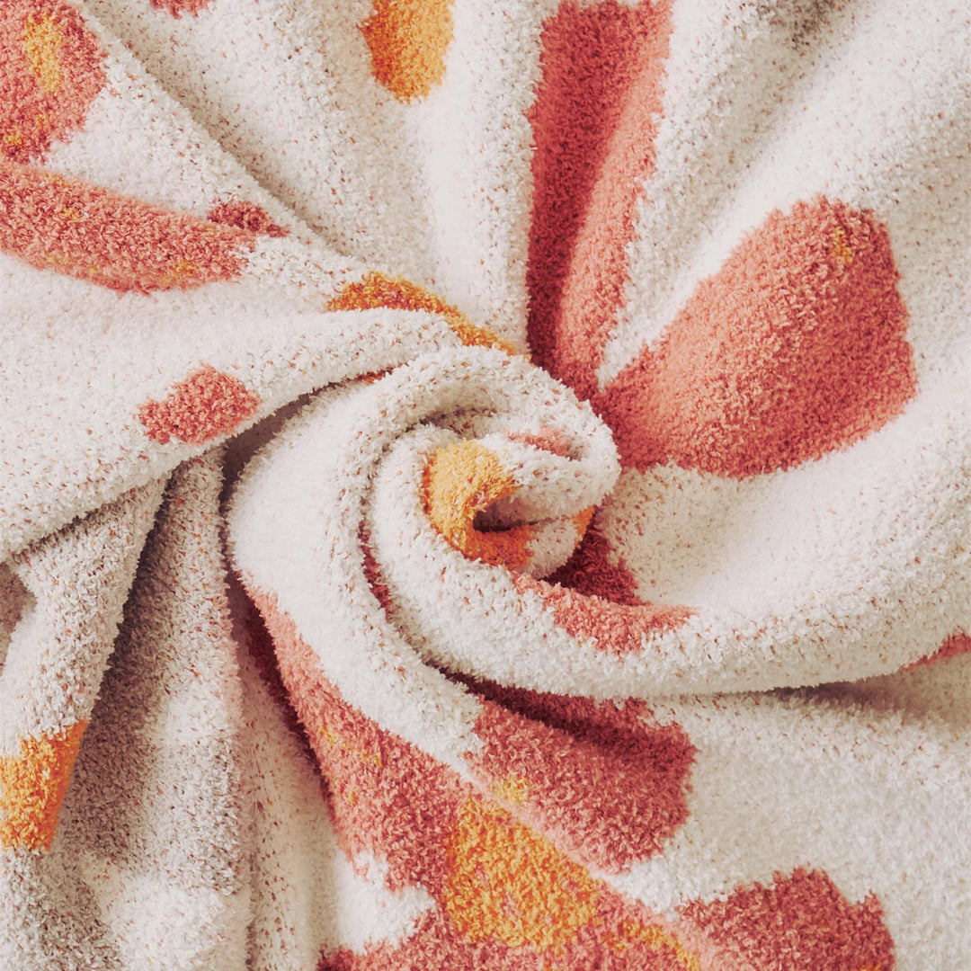 BowLift | Colorful Floral Downy Knitted Knee Blanket