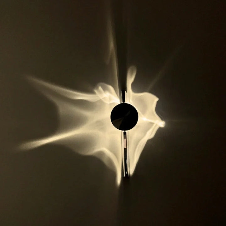 Rotatable Ripple-Light Wall Sconce with Aluminum and Stainless Steel