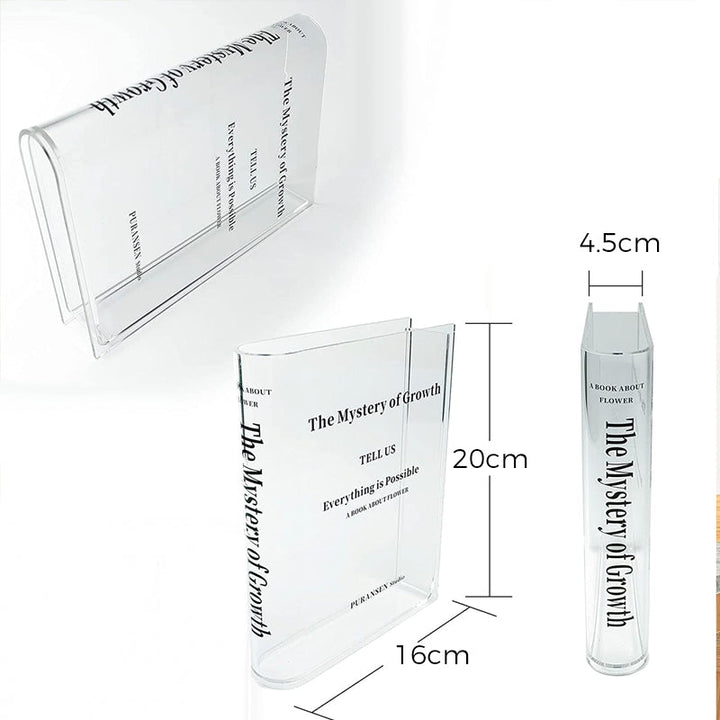 BowLift | Book Shape Acrylic Vase