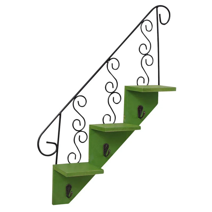 BowLift | Scandinavian Wind Iron Hanging Hook Shelf with Flower Pot Holders