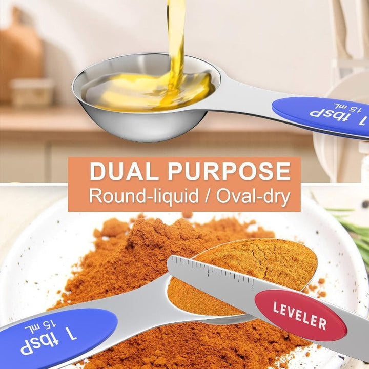 BowLift | 10-Piece Stainless Steel Measuring Cups and Spoons Set