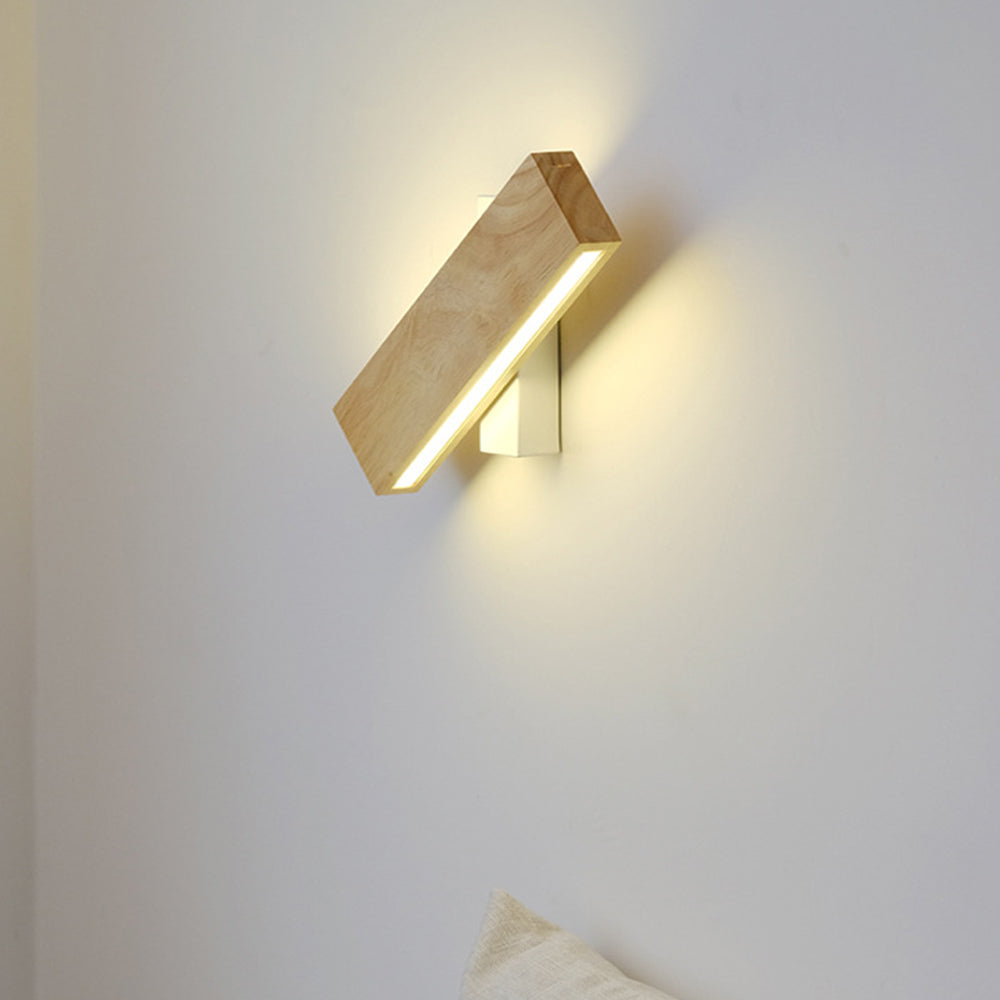 BowLift | Wall Light With Rotatable Wood LED Design
