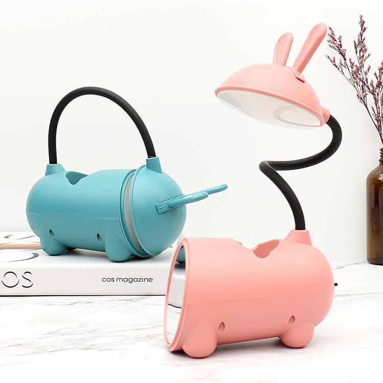 BowLift | Creative LED Touch Lamp with Pen Holder | USB Charging Function | Desk Lamp | Children's Room Decor