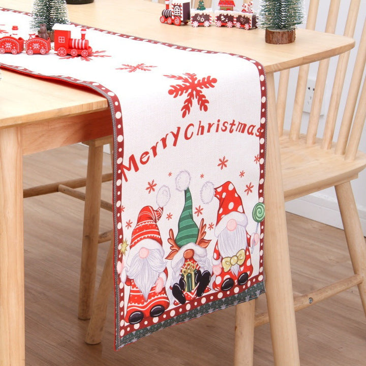 BowLift | Christmas Table Flag Double Printing Snowman Table Mat