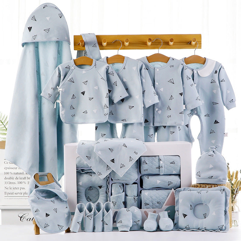 Cotton Baby Gift Set for Newborns, 18- or 22-Piece Set