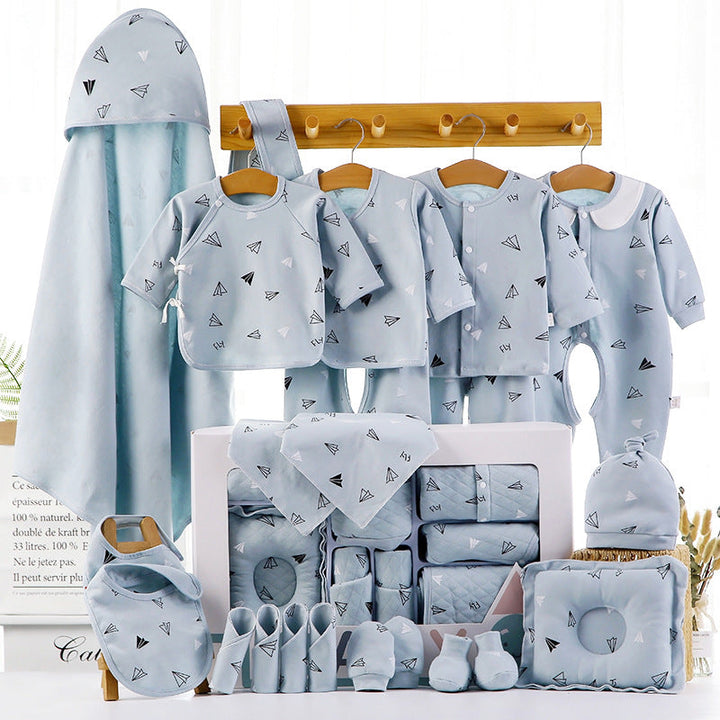 Cotton Baby Gift Set for Newborns, 18- or 22-Piece Set