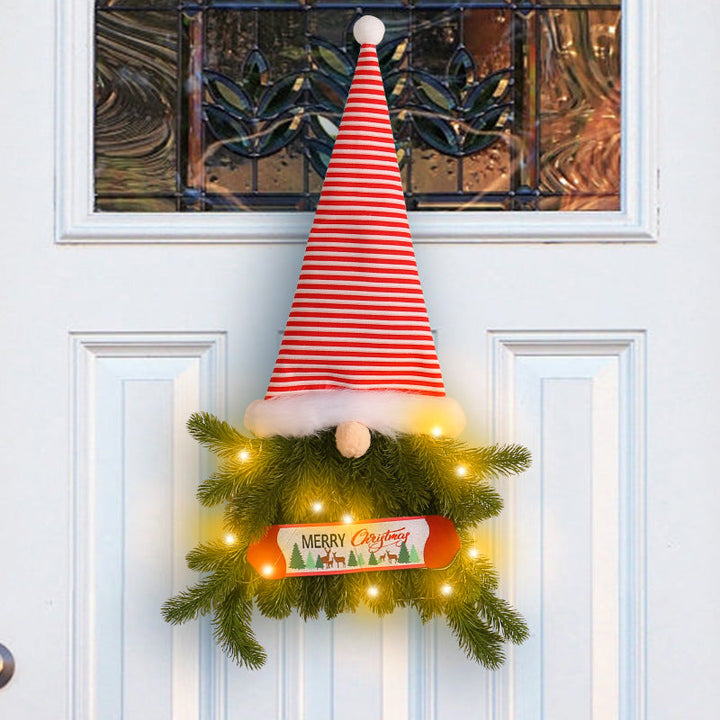 BowLift | Glowing Christmas Wreath Upside Down Tree Stripes A Tall Hat