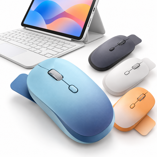 Wireless Ergonomic Silent-Click Office Mouse with Side Navigation Buttons Bowlift