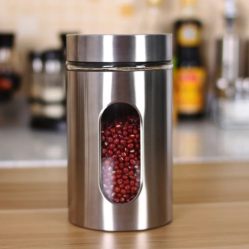BowLift | Clear Glass Food Storage Jars with Airtight Lid