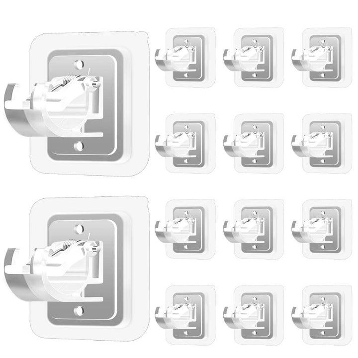 BowLift | Nail-Free Adjustable Curtain Rod Bracket Holders – Drill-Free & Wall-Safe