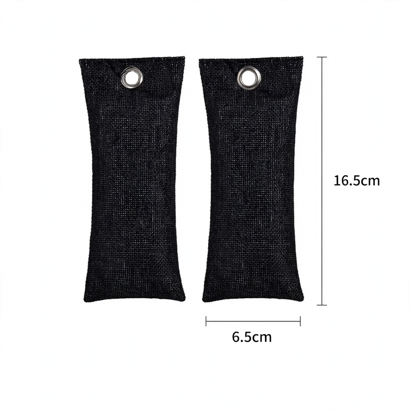 Activated carbon shoe bags for odor neutralization