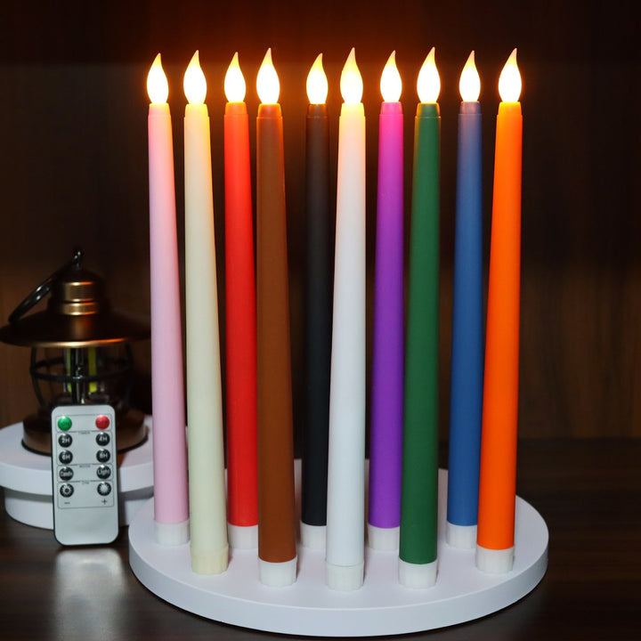 LED taper candle with remote control
