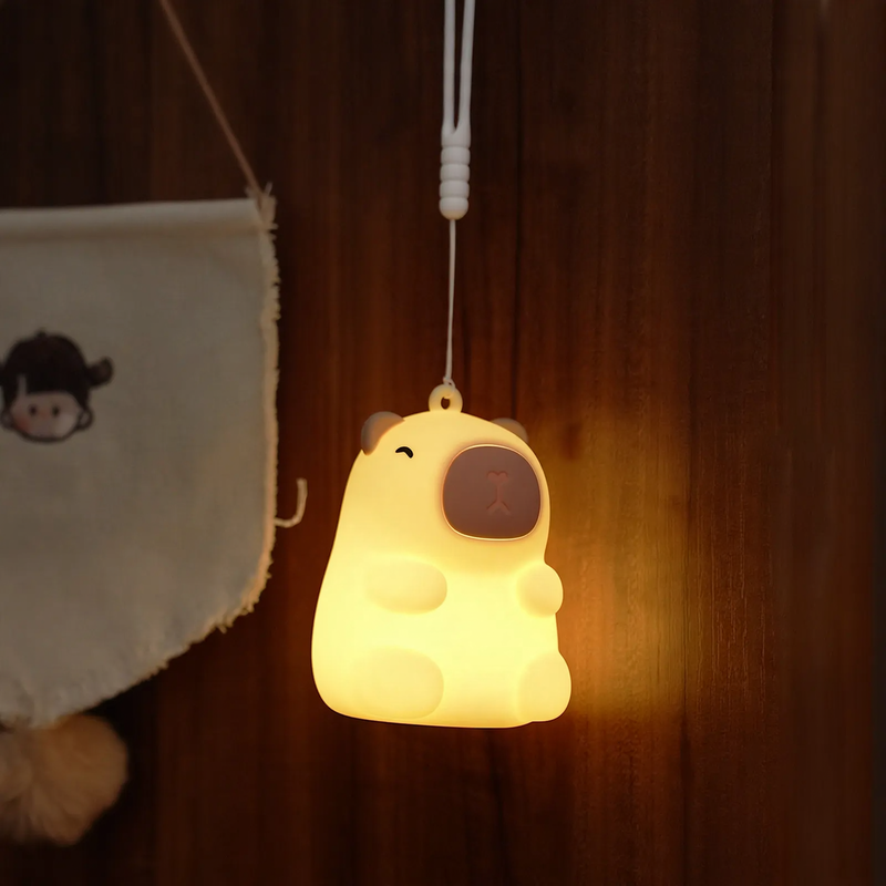 Mini night light with capybara motif