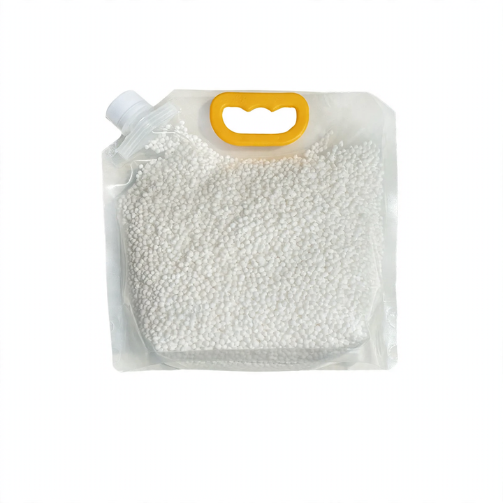 Refillable dehumidifier with calcium chloride granules