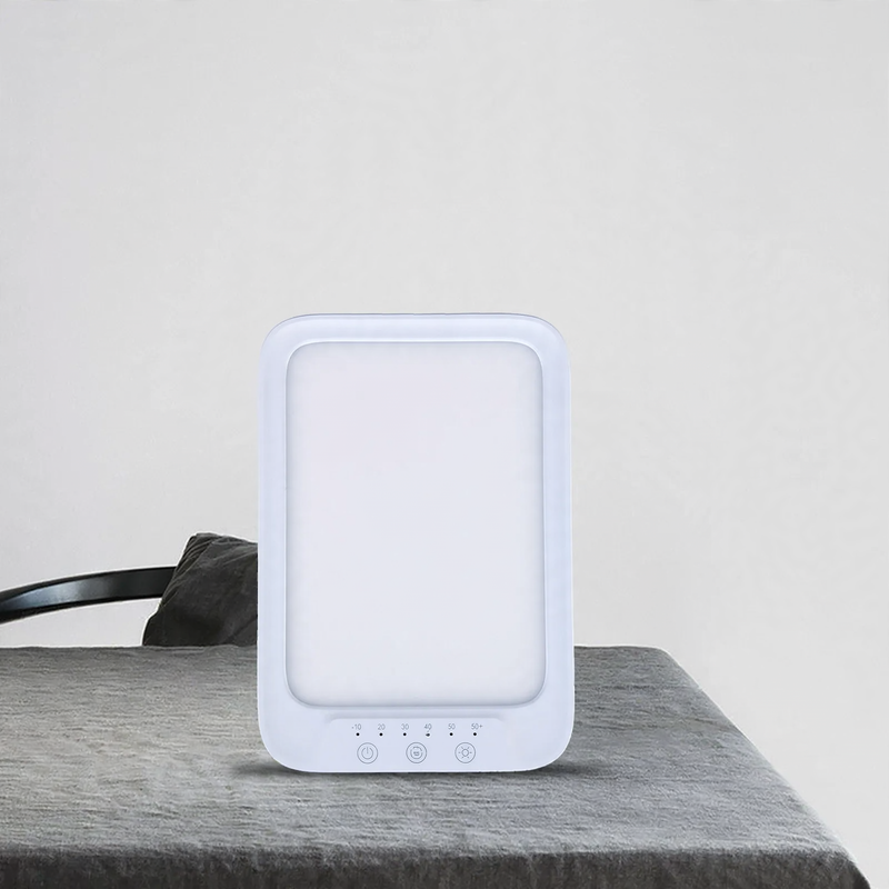 LED light therapy lamp with daylight simulation