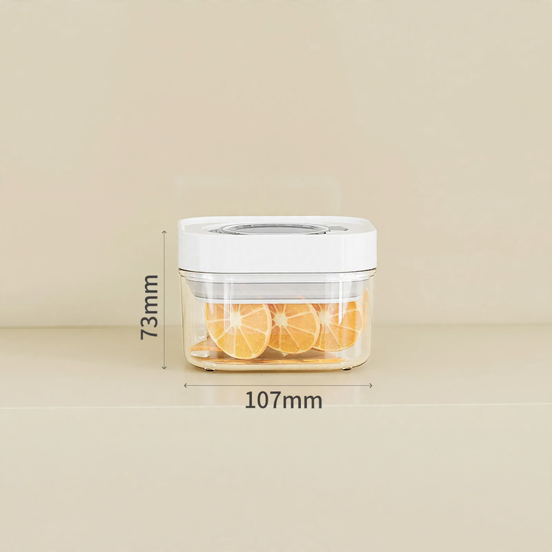 Plastic storage container with pressure seal