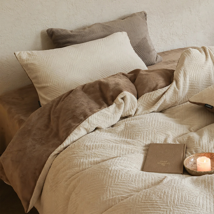 Milk fiber bedding, 4-piece, thickened, Autumn/Winter