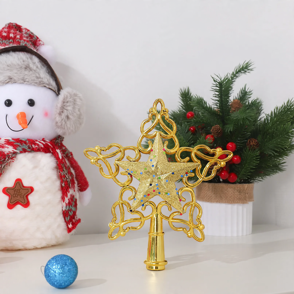 Decorative Christmas tree star made of plastic