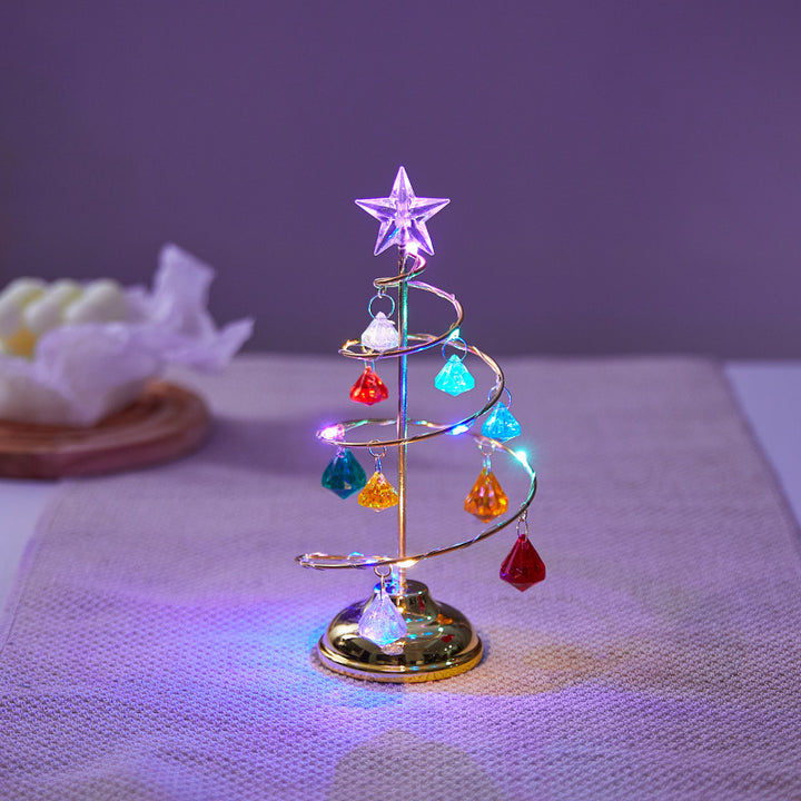 Decorative Christmas tree light made of metal