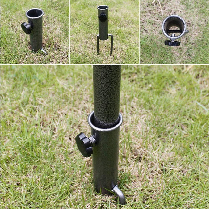 BowLift | Heavy-Duty Adjustable Spiral Ground Anchor Umbrella Holder