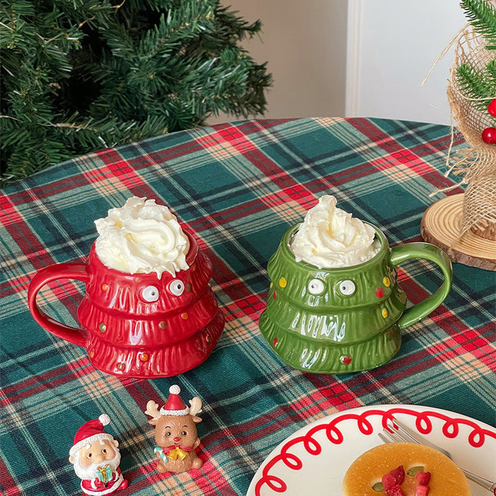 Creative Big Eyes Christmas Tree Mug | Bowlift