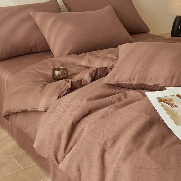 Brushed cotton bedding set, modern