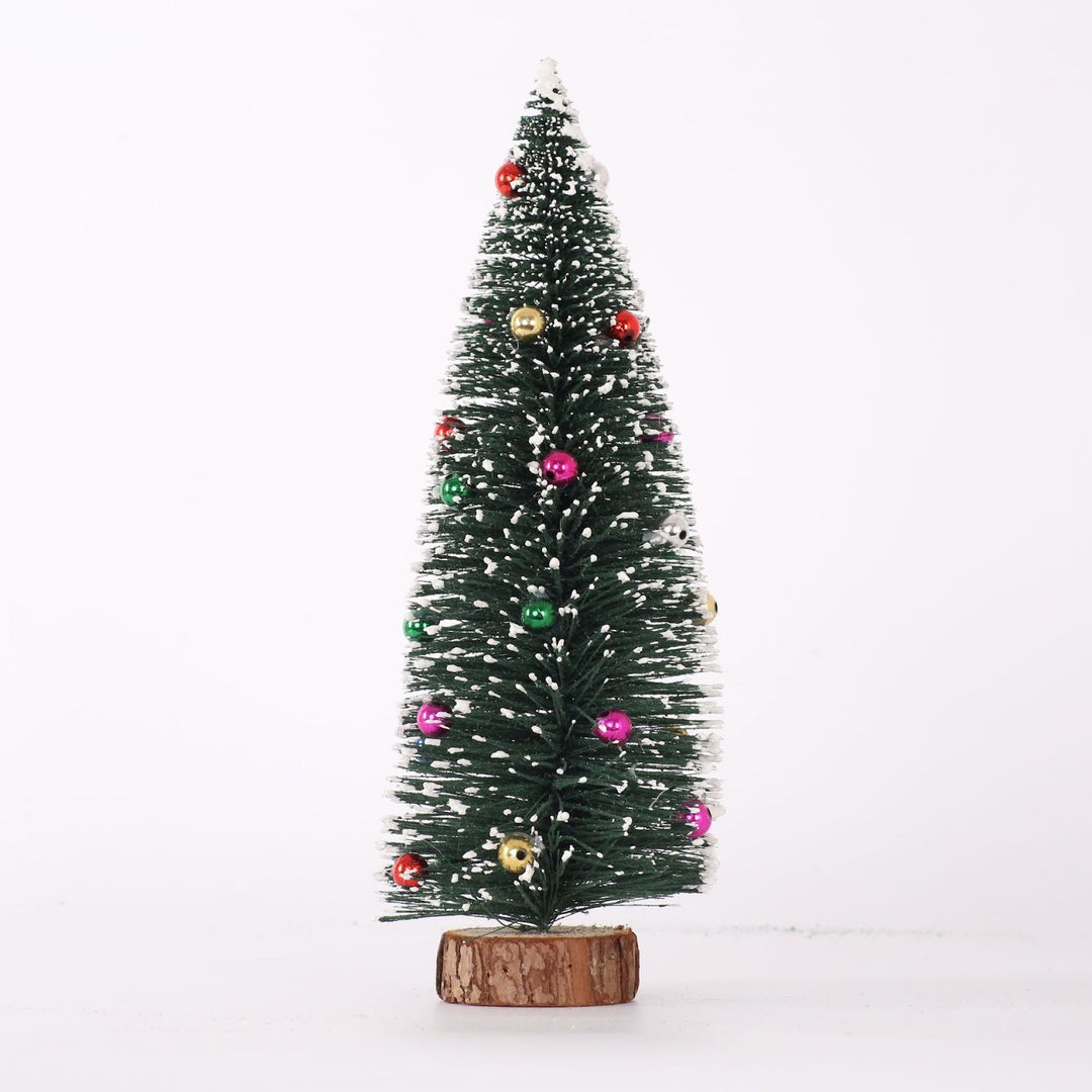 Mini Christmas tree with snow effect
