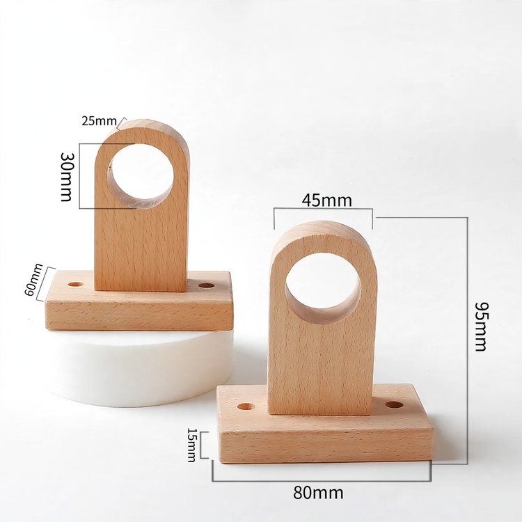 Curtain rod made of beech, 29 mm