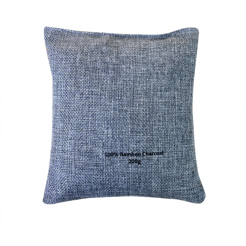 Bamboo charcoal odor absorber in linen bag, 400g