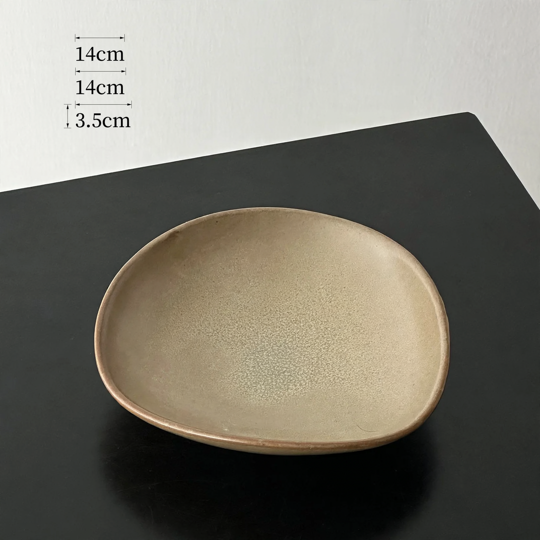 Beef Plastic Tray, Cream and Black
