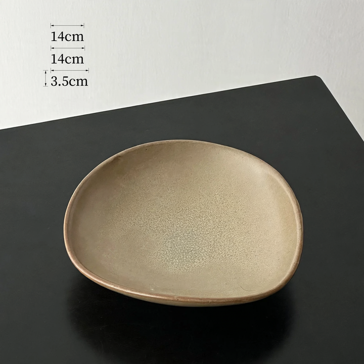 Beef Plastic Tray, Cream and Black