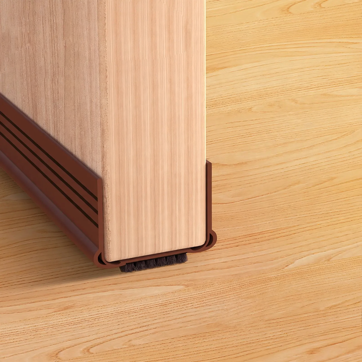 Door seal strips for floor gap, soundproofing