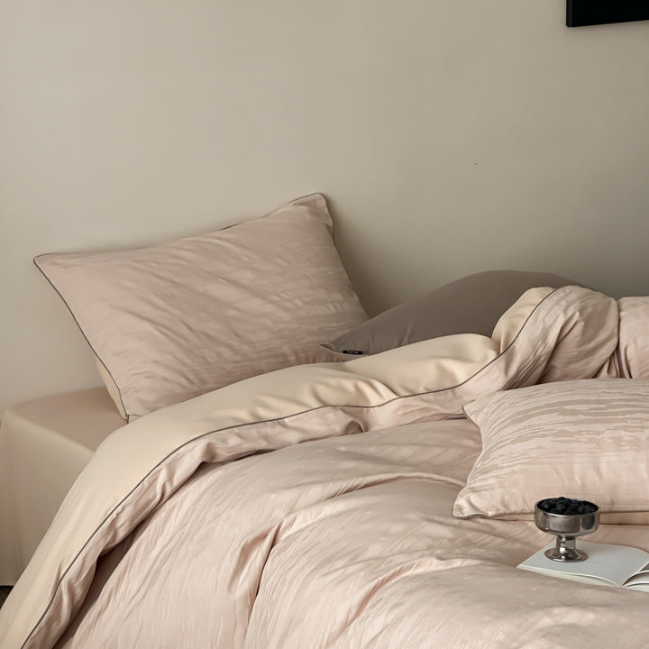 Long-staple cotton bedding set, 4-piece