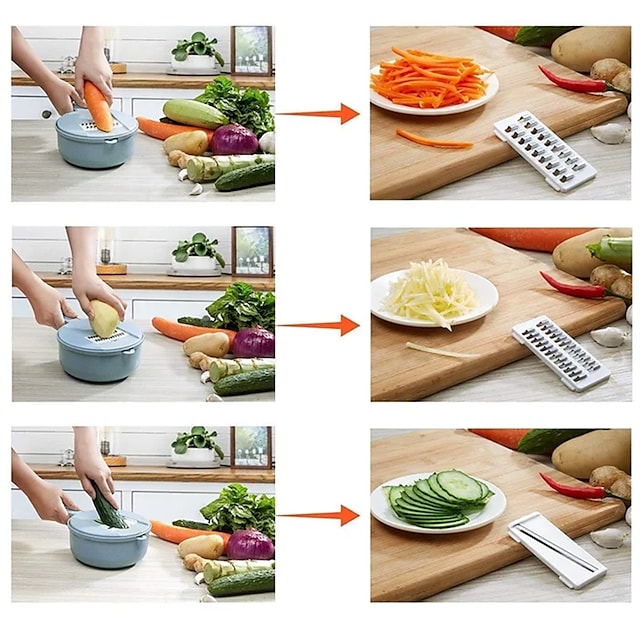 Kitchen Multi-functional Chopper 12-in-1 Vegetable Cutter | Bowlift