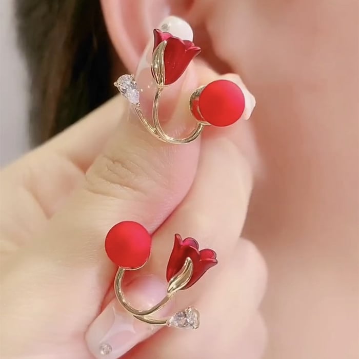 BowLift | Tulip Flowers Versatile Earrings