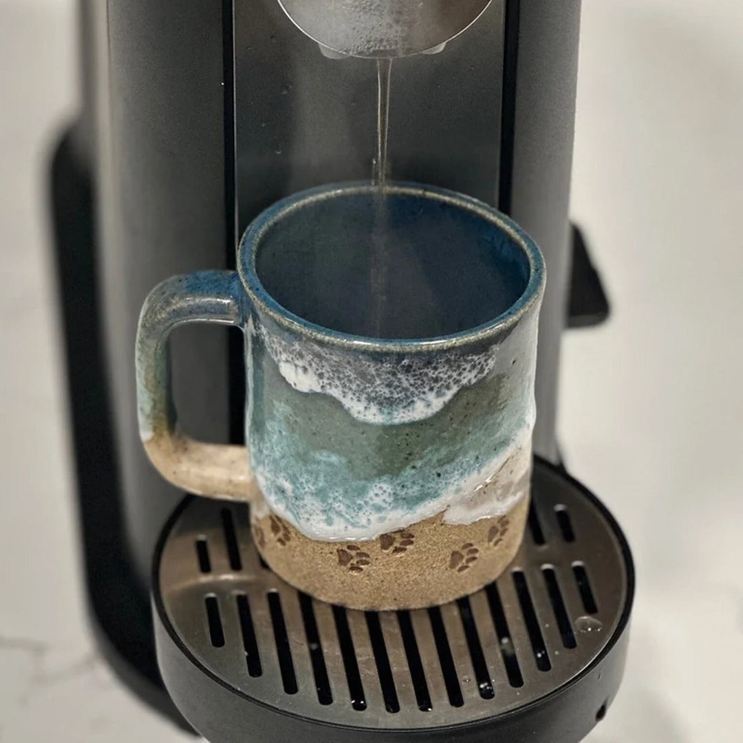 BowLift | Paw Print Ocean Coastline Mug