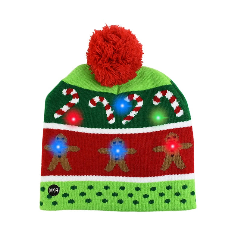 BowLift | 🎅LED Christmas Knitted Hats Light up Xmas Beanie