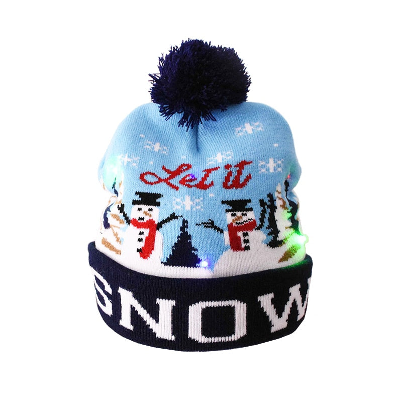 BowLift | 🎅LED Christmas Knitted Hats Light up Xmas Beanie