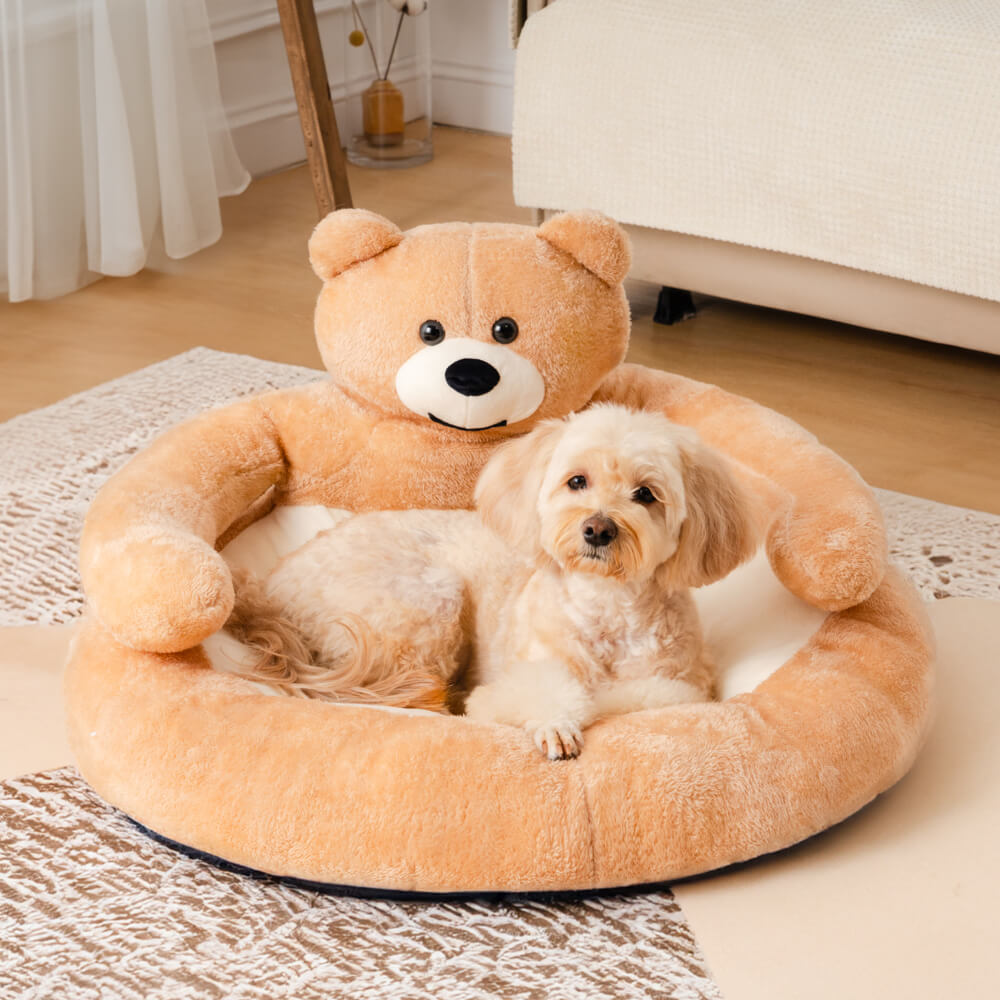BowLift | Cute detachable cuddly bear cat bed