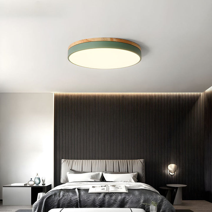 BowLift | Ceiling Light Modern Wood LED Flush Fitting