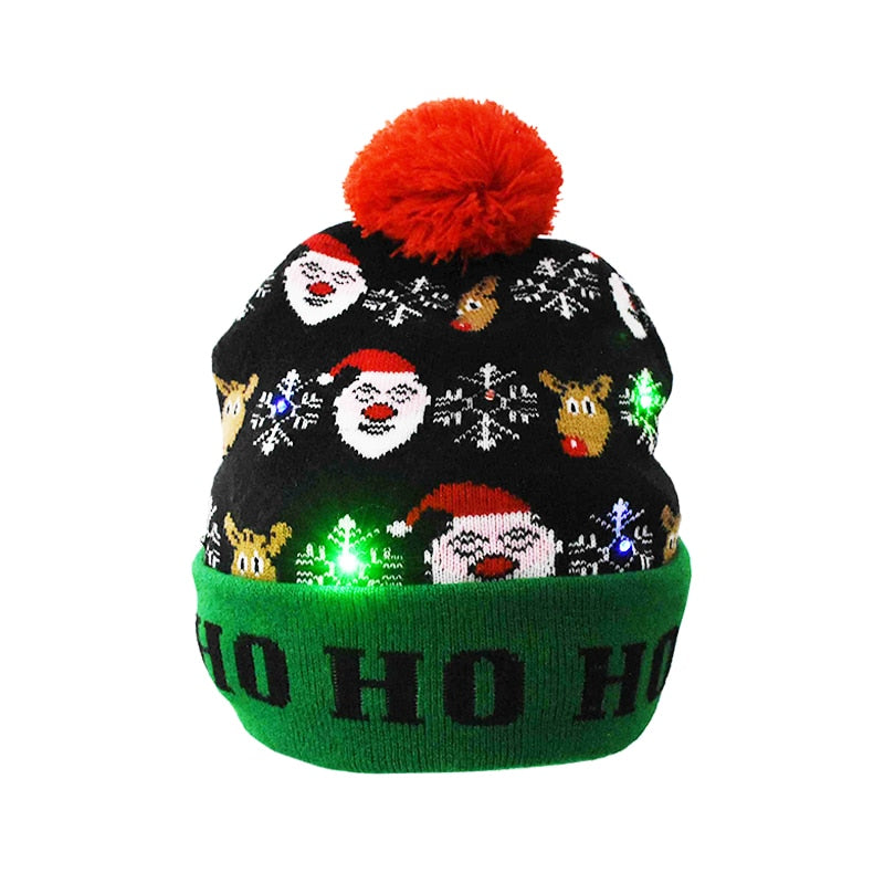 BowLift | 🎅LED Christmas Knitted Hats Light up Xmas Beanie
