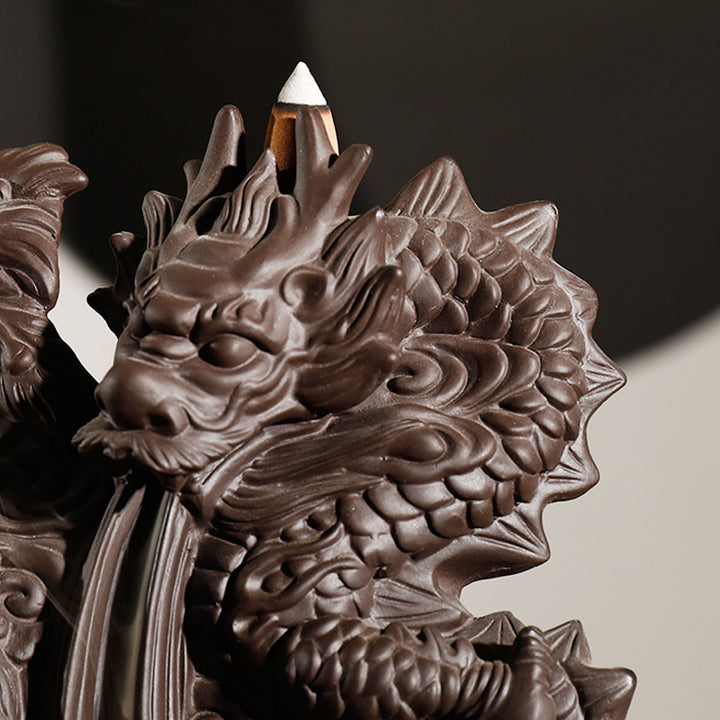 Decorative Dragon and Phoenix Incense Holder