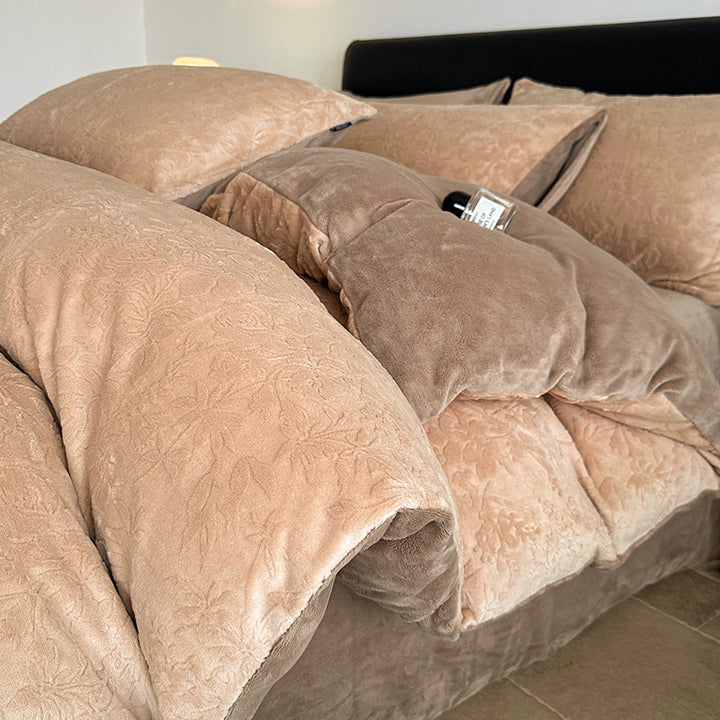 Milk fiber bedding set, 4-piece, winter