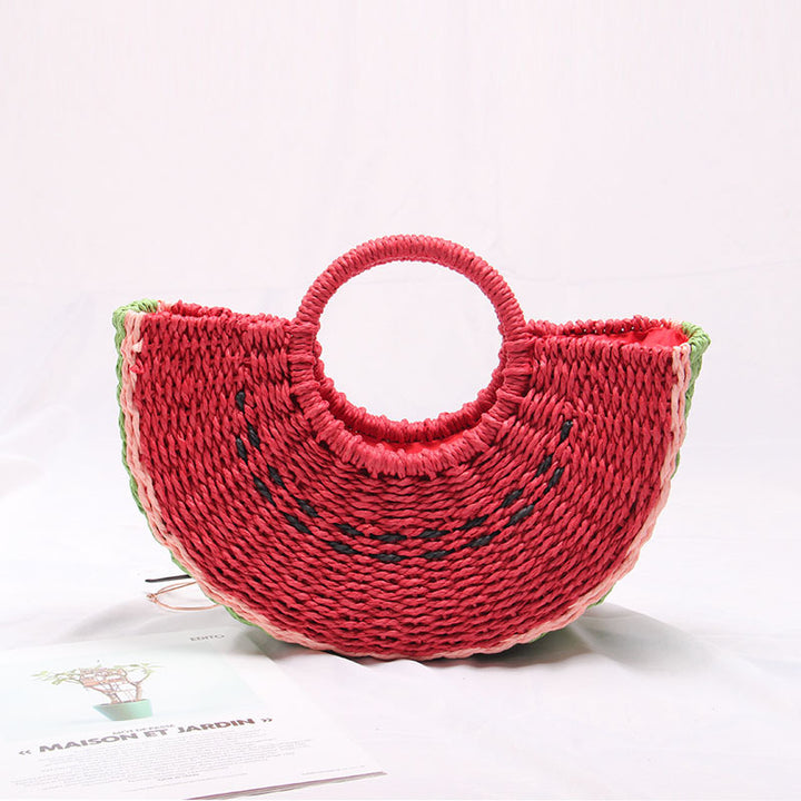 Handcrafted Basket Bag in Watermelon Design Bowlift