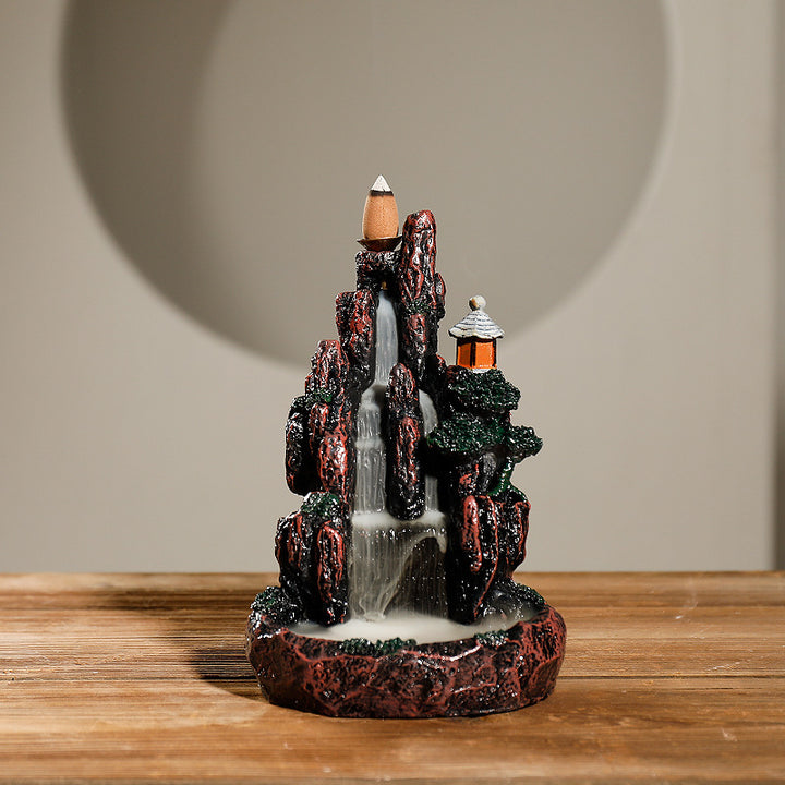 Decorative Mountain Theme Incense Waterfall