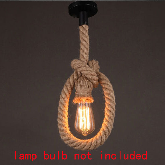 Rustic Rope Pendant Lighting