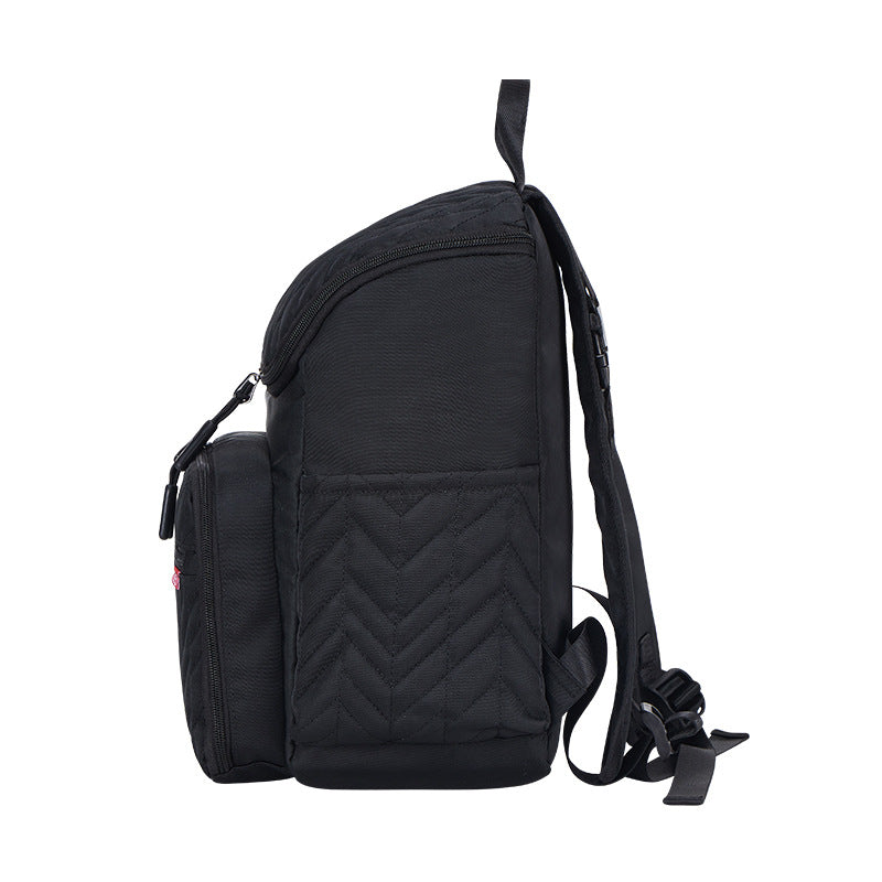 Chic Quilted Multi-Compartment Backpack Bowlift