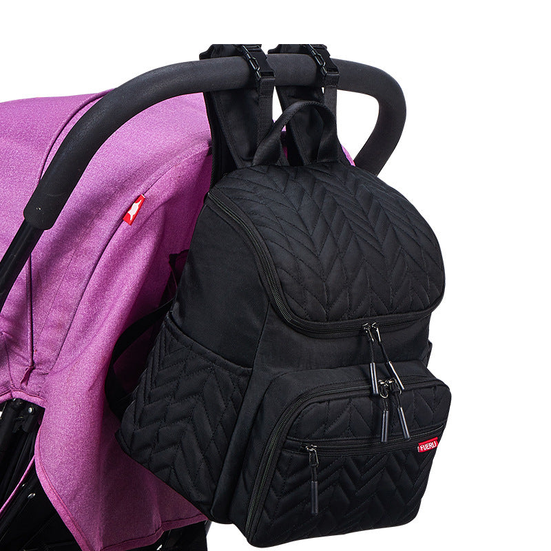 Chic Quilted Multi-Compartment Backpack Bowlift