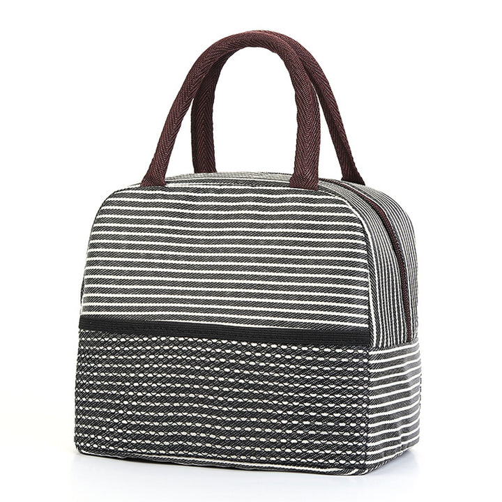 Cooling insulated bag with stylish striped pattern Bowlift