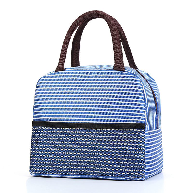 Cooling insulated bag with stylish striped pattern Bowlift